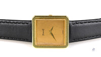Piaget 18k Gold Tank Cased Dress Watch Model Ref: 9154 c.1970s Vintage Watch Specialist