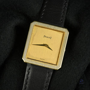 Piaget 18k Gold Tank Cased Dress Watch Model Ref: 9154 c.1970s Vintage Watch Specialist