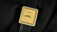Piaget 18k Gold Tank Cased Dress Watch Model Ref: 9154 c.1970s Vintage Watch Specialist