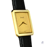 Piaget 18k Gold Tank Cased Dress Watch Model Ref: 9154 c.1970s Vintage Watch Specialist