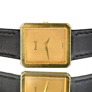 Piaget 18k Gold Tank Cased Dress Watch Model Ref: 9154 c.1970s Vintage Watch Specialist