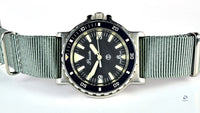 Precista - Quartz - Military Dive Watch - Big Triangle Dial Caseback Reference: 6645-99 - c.1988 - Vintage Watch Specialist