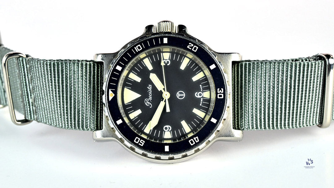 Precista Quartz - Military Dive Watch - Big Triangle Dial - Caseback R ...