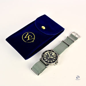 Precista - Quartz - Military Dive Watch - Big Triangle Dial Caseback Reference: 6645-99 - c.1988 - Vintage Watch Specialist