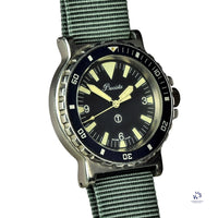 Precista - Quartz - Military Dive Watch - Big Triangle Dial Caseback Reference: 6645-99 - c.1988 - Vintage Watch Specialist