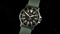 Precista - Quartz - Military Dive Watch - Big Triangle Dial Caseback Reference: 6645-99 - c.1988 - Vintage Watch Specialist