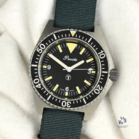 Precista Royal Navy Diver - Quartz - Asymmetric Case - Original Military Markings - 1993 - Vintage Watch Specialist