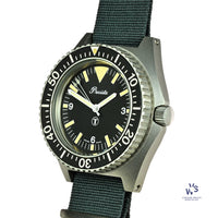 Precista Royal Navy Diver - Quartz - Asymmetric Case - Original Military Markings - 1993 - Vintage Watch Specialist