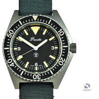Precista Royal Navy Diver - Quartz - Asymmetric Case - Original Military Markings - 1993 - Vintage Watch Specialist