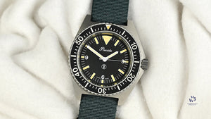 Precista Royal Navy Diver - Quartz - Asymmetric Case - Original Military Markings - 1993 - Vintage Watch Specialist
