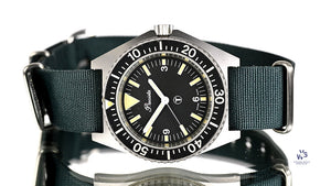 Precista Royal Navy Diver - Quartz - Asymmetric Case - Original Military Markings - 1993 - Vintage Watch Specialist