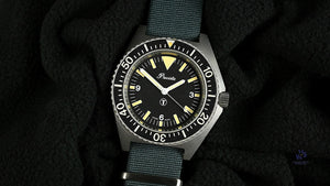 Precista Royal Navy Diver - Quartz - Asymmetric Case - Original Military Markings - 1993 - Vintage Watch Specialist