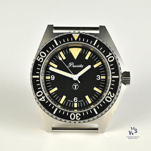 Precista Royal Navy Diver - Quartz - Asymmetric Case - Original Military Markings - 1993 - Vintage Watch Specialist