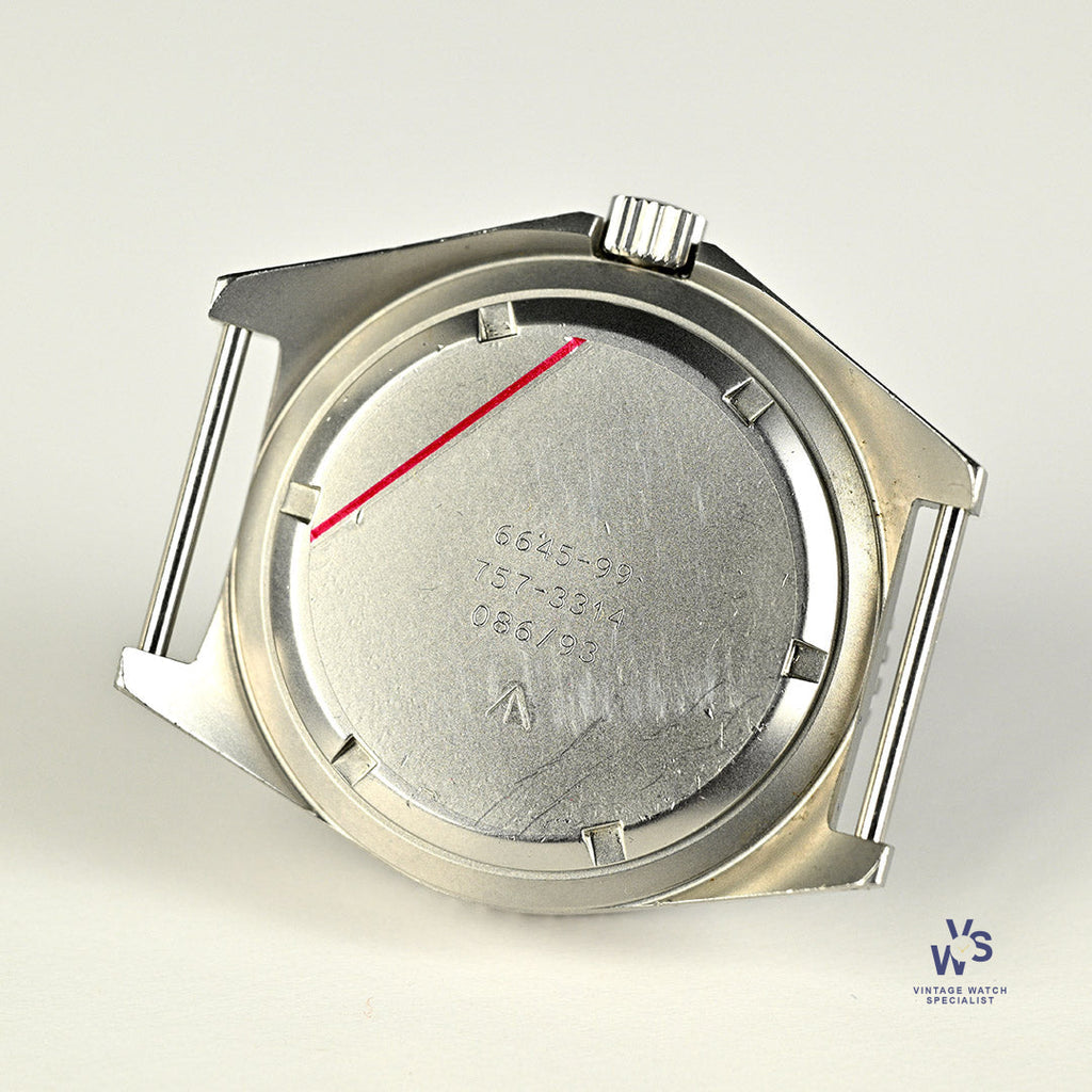 Precista Royal Navy Diver - Quartz - Asymmetric Case - Original Military Markings - 1993 - Vintage Watch Specialist