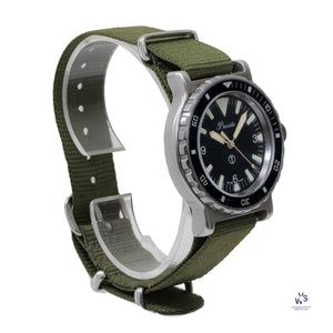 Precista Royal Navy Issued Dive Watch - Big Triangle Dial - Caseback Marked 6645-99-75733 - Vintage Watch Specialist