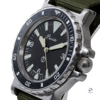 Precista Royal Navy Issued Dive Watch - Big Triangle Dial - Caseback Marked 6645-99-75733 - Vintage Watch Specialist