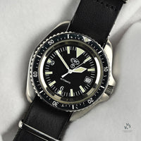 Rare CWC Royal Navy Automatic Diver MK.1 - Quickset Date - 2004 - Vintage Watch Specialist