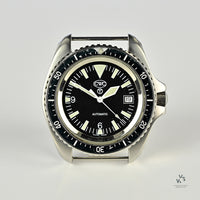 Rare CWC Royal Navy Automatic Diver MK.1 - Quickset Date - 2004 - Vintage Watch Specialist