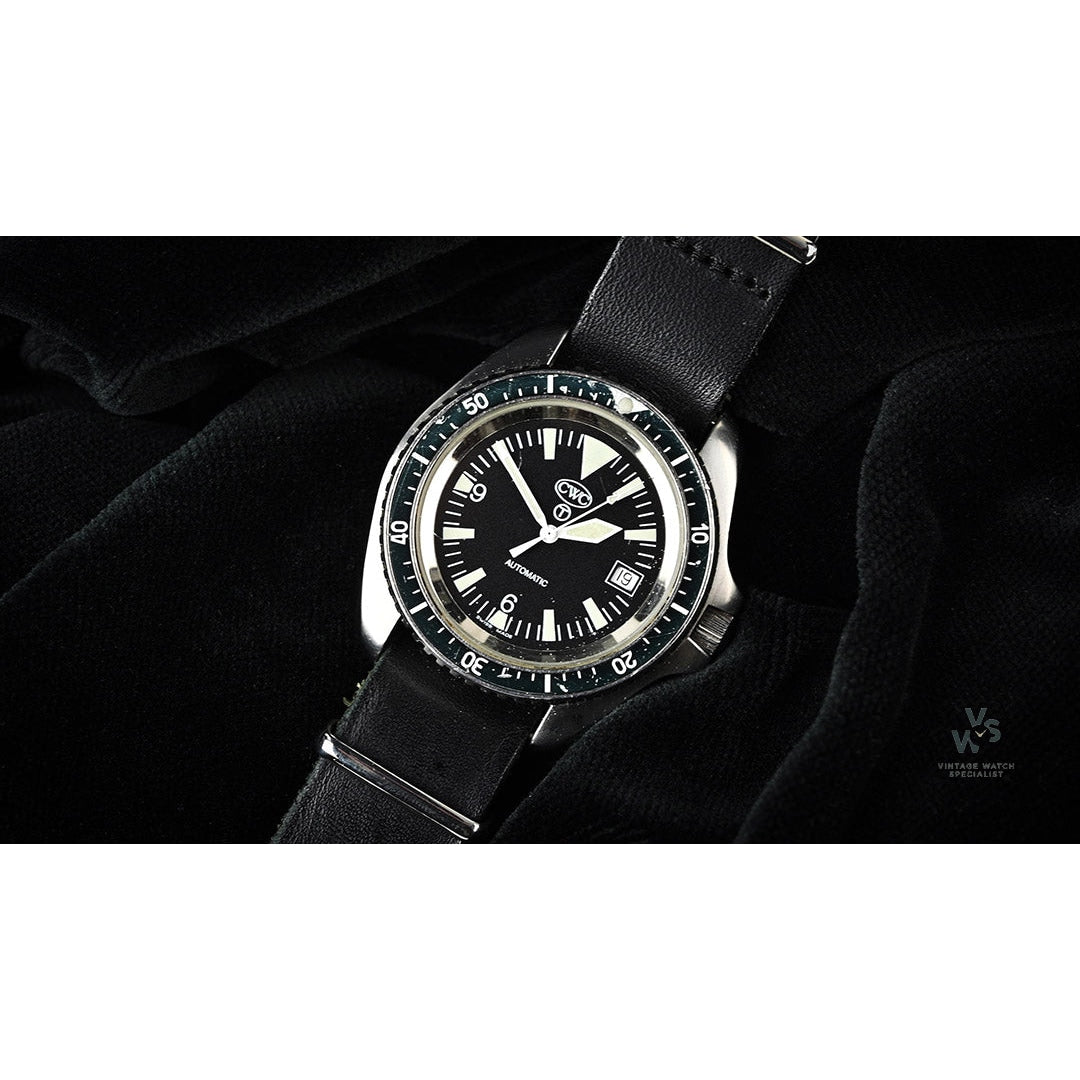 Rare CWC Royal Navy Automatic Diver MK.1 - Quickset Date - 2004 (None ...