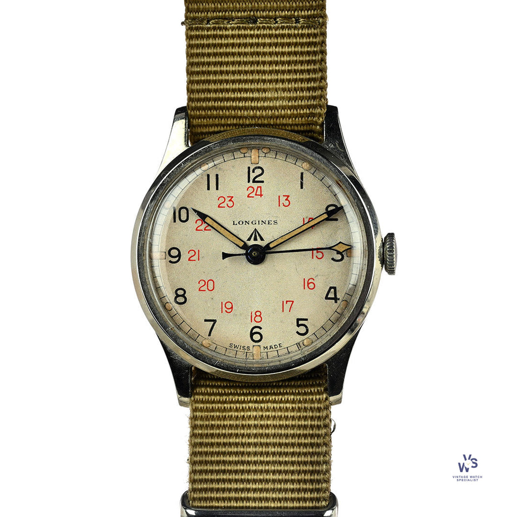 Rare Longines Military Issued Watch (C.O.S.D) - c.1945 - Vintage Watch Specialist