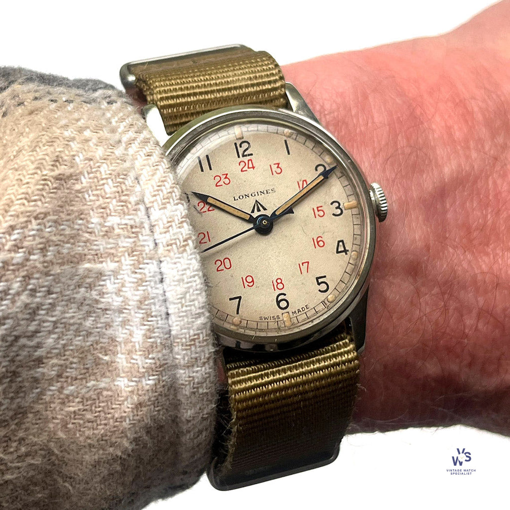 Rare Longines Military Issued Watch (C.O.S.D) - c.1945 - Vintage Watch Specialist