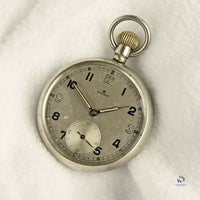 Rare Rolex Military Pocket Watch - Silver Dial Original GS Engravings c. 1930s Vintage Specialist