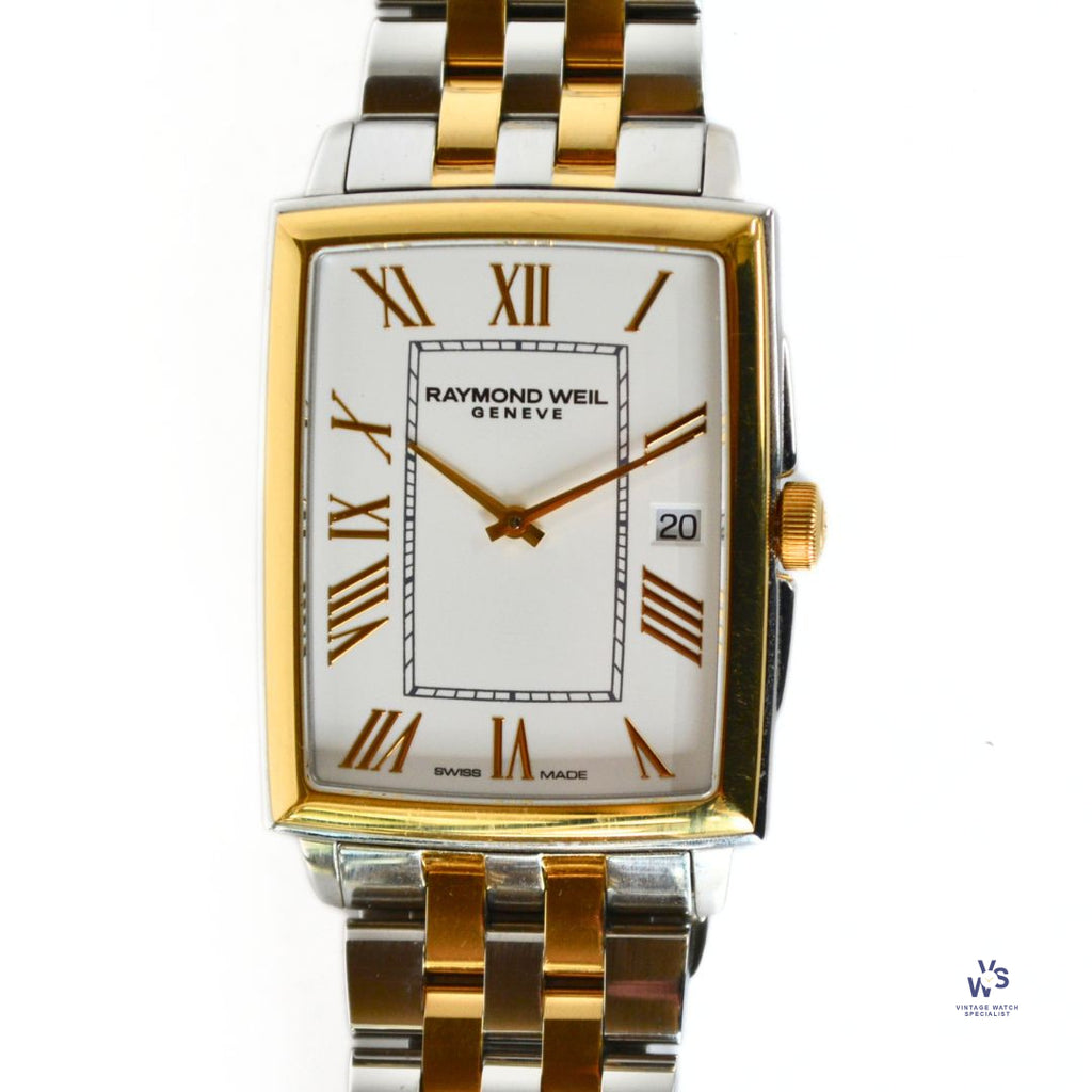 Raymond Weil - Geneve - Toccata - Gents Two Tone Rectangular Case - Model Ref 5425 - Box & Papers - Vintage Watch Specialist