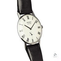 Record De Luxe - Manual Wind - Roman Dial - Crosshair Sub Seconds - c.1975 - Vintage Watch Specialist