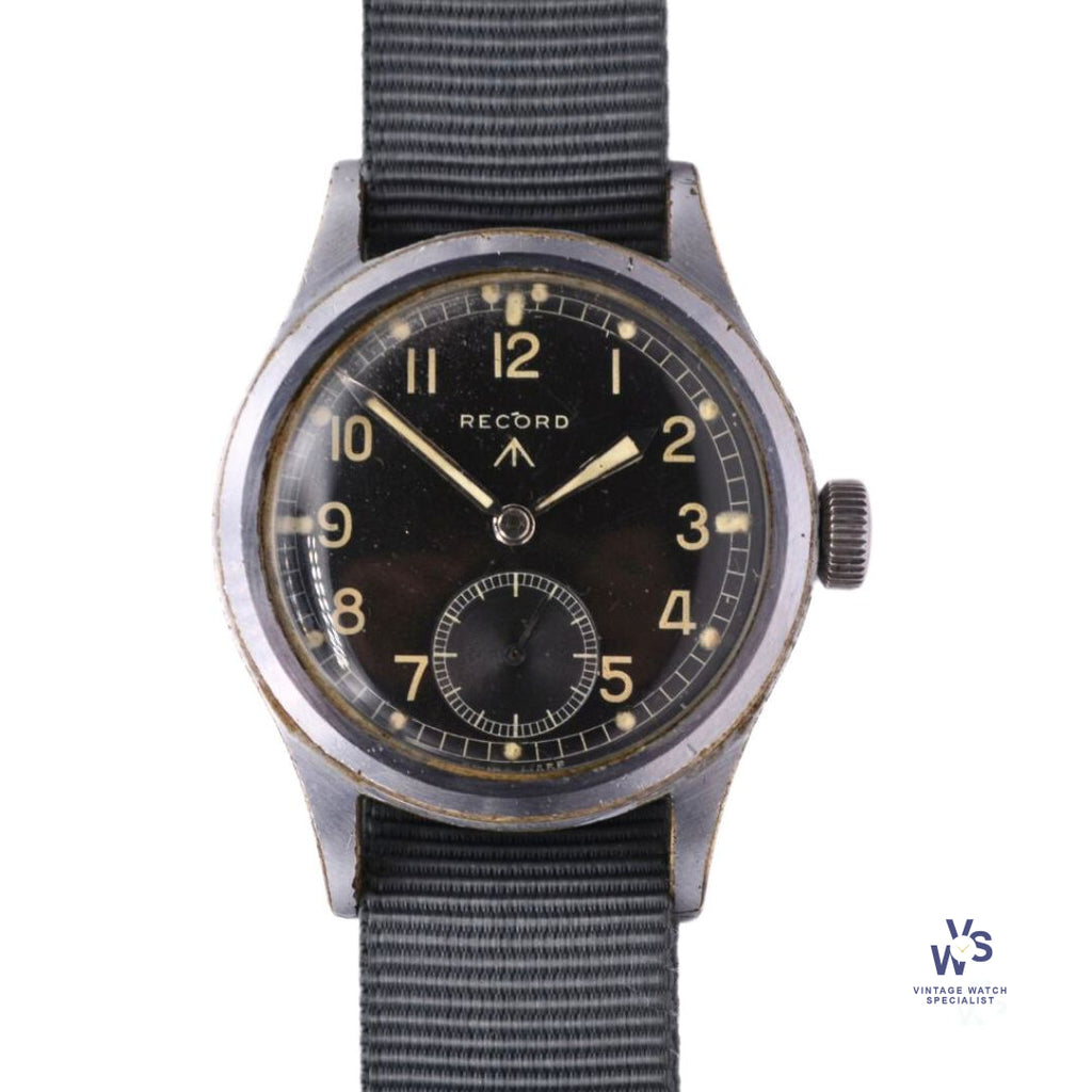 Record - Dirty Dozen - Matching Case Numbers - Caseback Ref: WWW L26830 - c.1944 - Vintage Watch Specialist