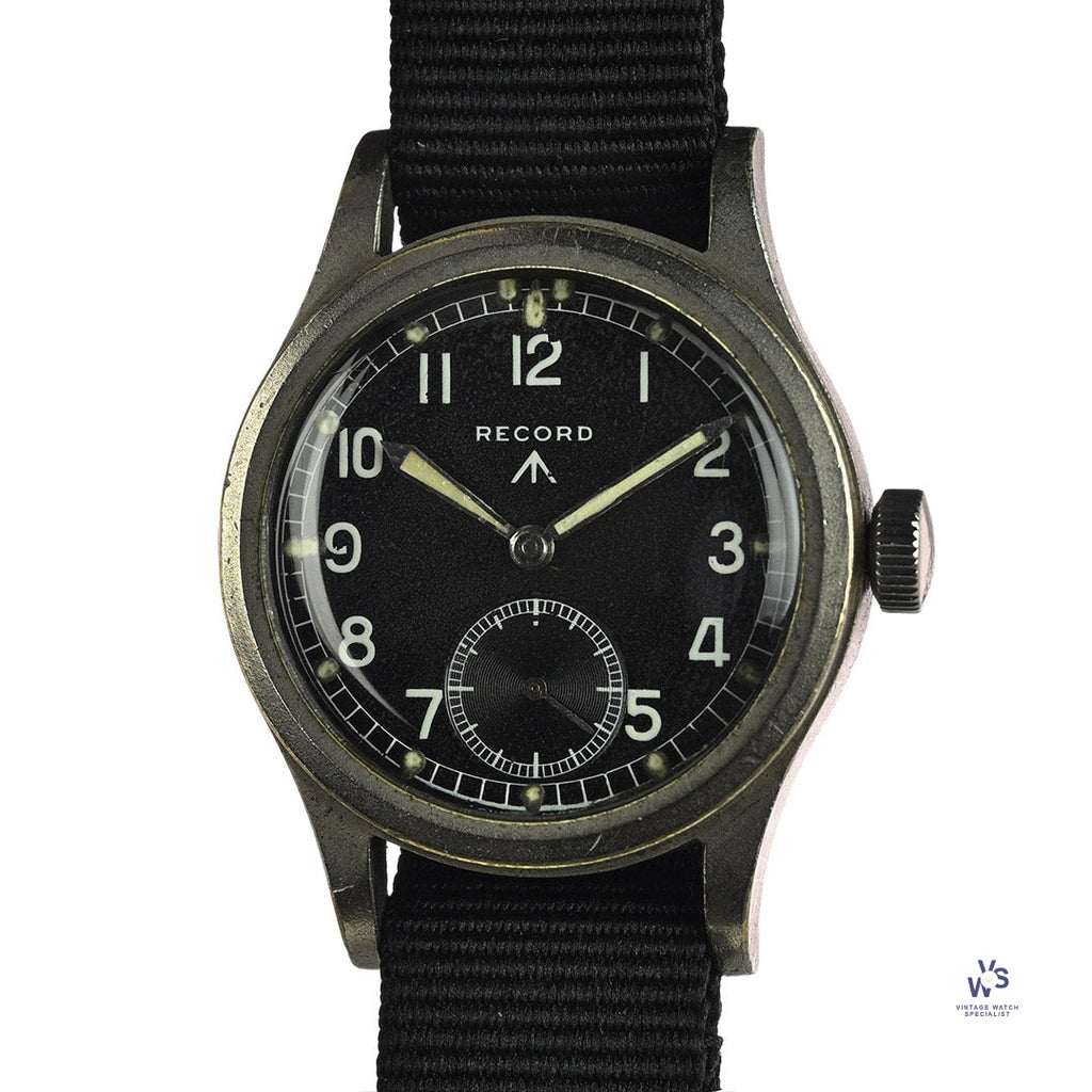 Record Dirty Dozen WW2 Military Issued Soldiers Watch Original Condition c.1944 Vintage Watch Specialist