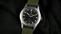 Record Dirty Dozen WWW Military Watch with Rare NATO W10 Numbered Dial and Pumpkin Lume – c.1945 Matching Case and Lug Numbers Vintage