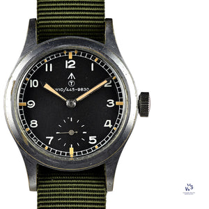 Record Dirty Dozen WWW Military Watch with Rare NATO W10 Numbered Dial and Pumpkin Lume – c.1945 Matching Case and Lug Numbers Vintage