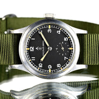 Record Dirty Dozen WWW Military Watch with Rare NATO W10 Numbered Dial and Pumpkin Lume – c.1945 Matching Case and Lug Numbers Vintage