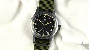 Record Dirty Dozen WWW Military Watch with Rare NATO W10 Numbered Dial and Pumpkin Lume – c.1945 Matching Case and Lug Numbers Vintage