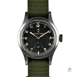 Record Dirty Dozen WWW Military Watch with Rare NATO W10 Numbered Dial and Pumpkin Lume – c.1945 Matching Case and Lug Numbers Vintage