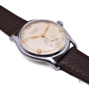 Record Geneve - Subsidiary Seconds Model Reference 1109 - 1 Gilt Dial Calibre 107 Vintage Watch Specialist