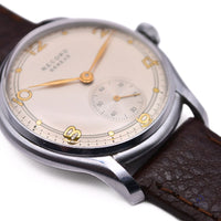 Record Geneve - Subsidiary Seconds Model Reference 1109 - 1 Gilt Dial Calibre 107 Vintage Watch Specialist