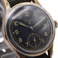 Record - W.W.W. Dirty Dozen - Military Watch - C.1945 - Caseback L34360 - Vintage Watch Specialist