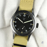 Record WWW Dirty Dozen NATO Numbered Dial WW2 Military Issued c.1944 With Matching Caseback and Lug Numbers Vintage Watch Specialist