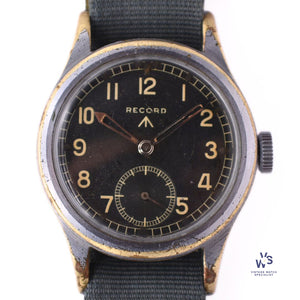 Record WWW - Military Dirty Dozen - Caseback Ref: WWW L 34094 - c.1945 - Vintage Watch Specialist