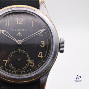 Record WWW - Military Dirty Dozen - Caseback Ref: WWW L 34094 - c.1945 - Vintage Watch Specialist