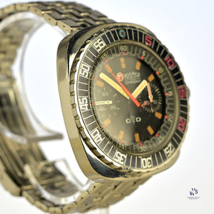 Roamer Stingray Chrono Diver - c.1970 Valjoux 23 Movement Vintage Watch Specialist