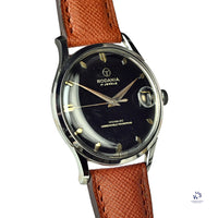 Rodania - 5500H Date - Black Gilt Dial - Calibre ETA 1093 - Incabloc - c.1950s - Vintage Watch Specialist