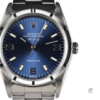 Rolex Air-King - Model Ref: 1400M - Blue Dial - c.1995 - Vintage Watch Specialist
