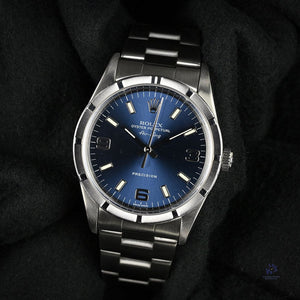Rolex Air-King - Model Ref: 1400M - Blue Dial - c.1995 - Vintage Watch Specialist