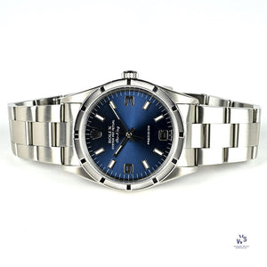 Rolex Air-King - Model Ref: 1400M - Blue Dial - c.1995 - Vintage Watch Specialist