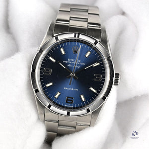 Rolex Air-King - Model Ref: 1400M - Blue Dial - c.1995 - Vintage Watch Specialist