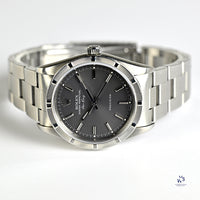 Rolex Air King Model Reference 14010 Bamboo Bezel Rare Grey Dial c.1995 Vintage Watch Specialist