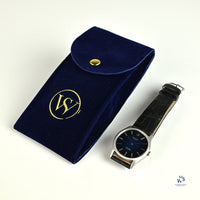 Rolex Cellini Reference 3804 18k White Gold Blue Dial c.1975 Mechanical Hand Wound Movement Vintage Watch Specialist