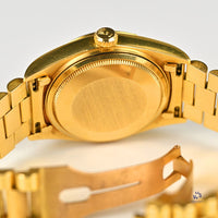 Rolex Day-Date President - Model ref: 18078 - Box and Papers - 1987 - Vintage Watch Specialist